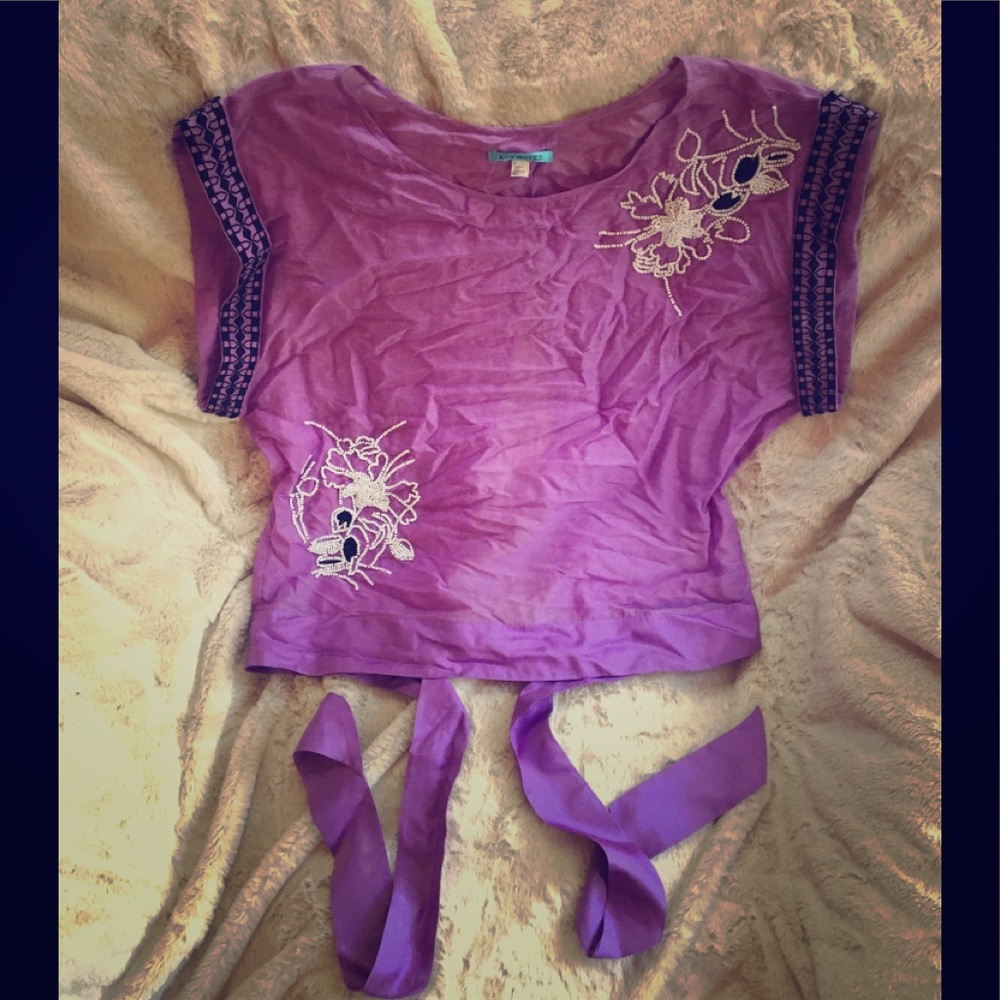EUC Sleeveless Top with Tie Back
